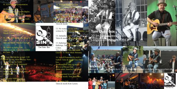 20 års jubilæumskoncert Langelandsfestivalen 2012 CD cover